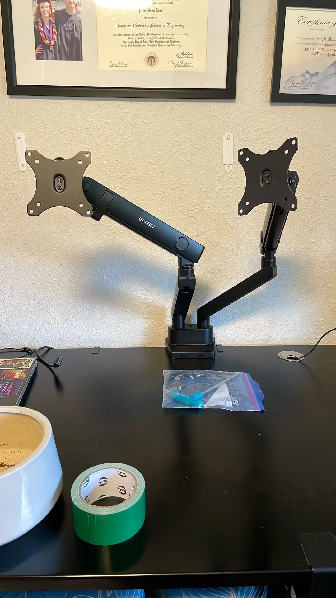 Dual Monitor Stand For Desk 
