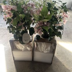 Floral Potted Arrangements Artificial Flowers 