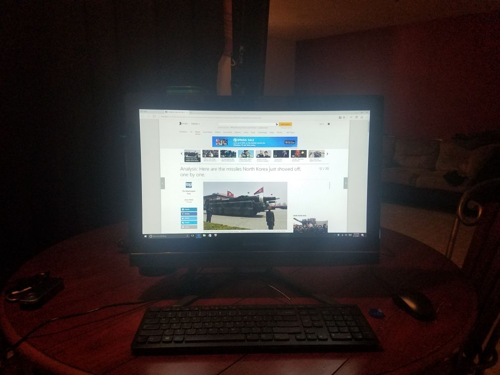 Lenovo all in one desktop computer