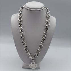 Tiffany & Co Heart Tag Necklace 