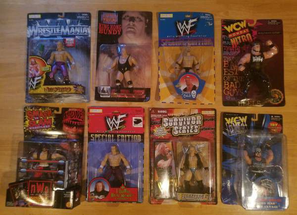 (*Price Reduced*) Wrestling action figures all still in factory packages and never opened