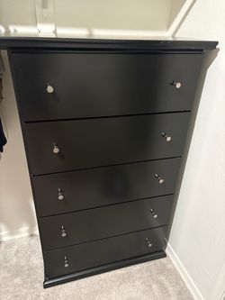 Black Dresser & Nightstand