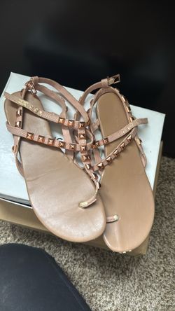 BCBGeneration nude studded sandals size 7.5