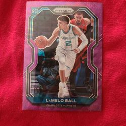 Lamelo Ball Purple Wave Prizm Rookie Card 