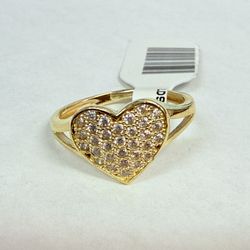 10k Gold & CZs Ring