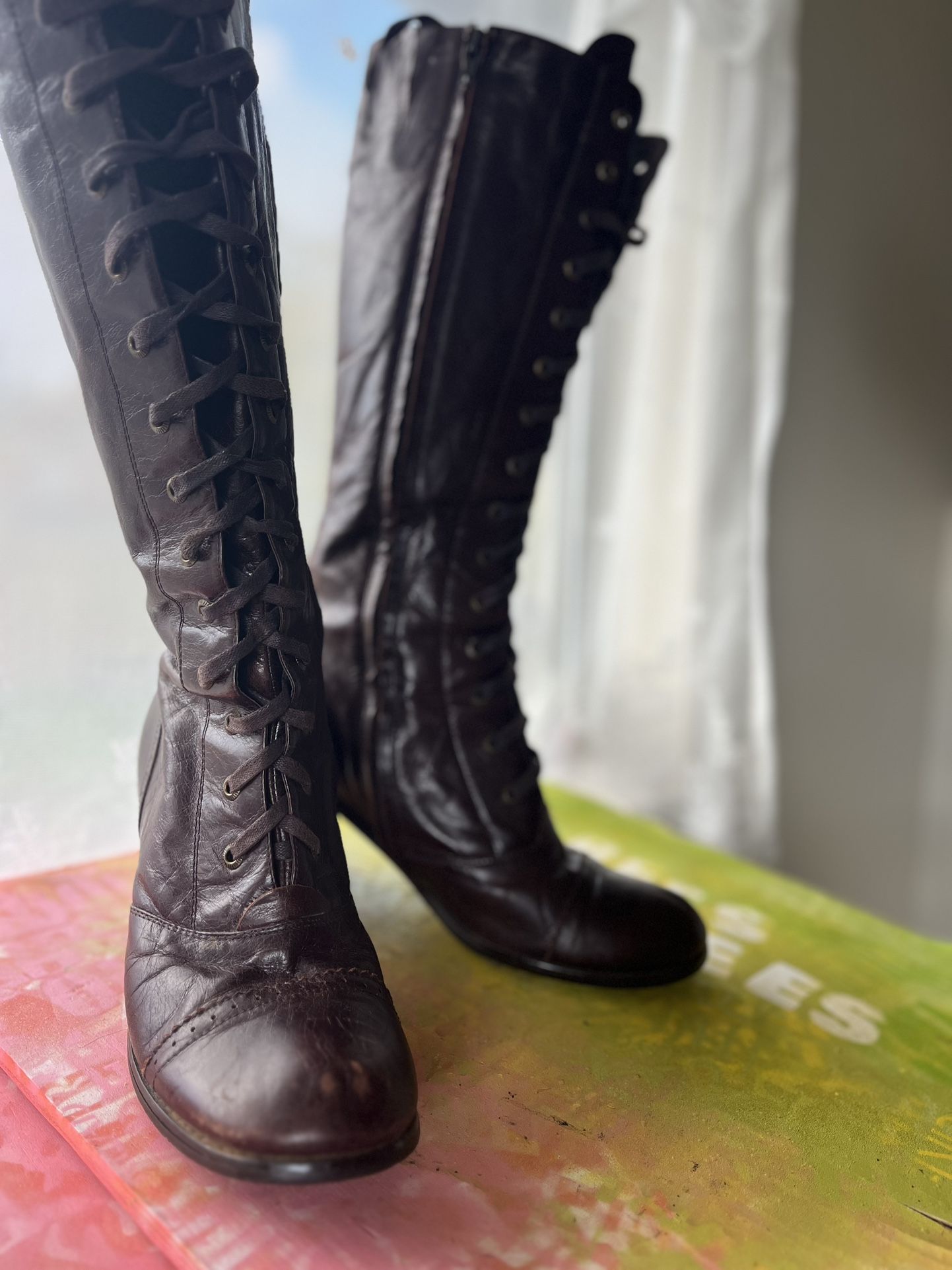 Miz Mooz knee high boots- size 9