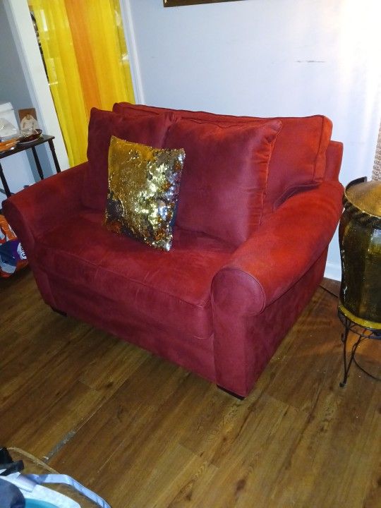 Oversized Red Chair