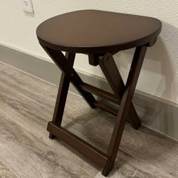 Solid Wood Folding Stool