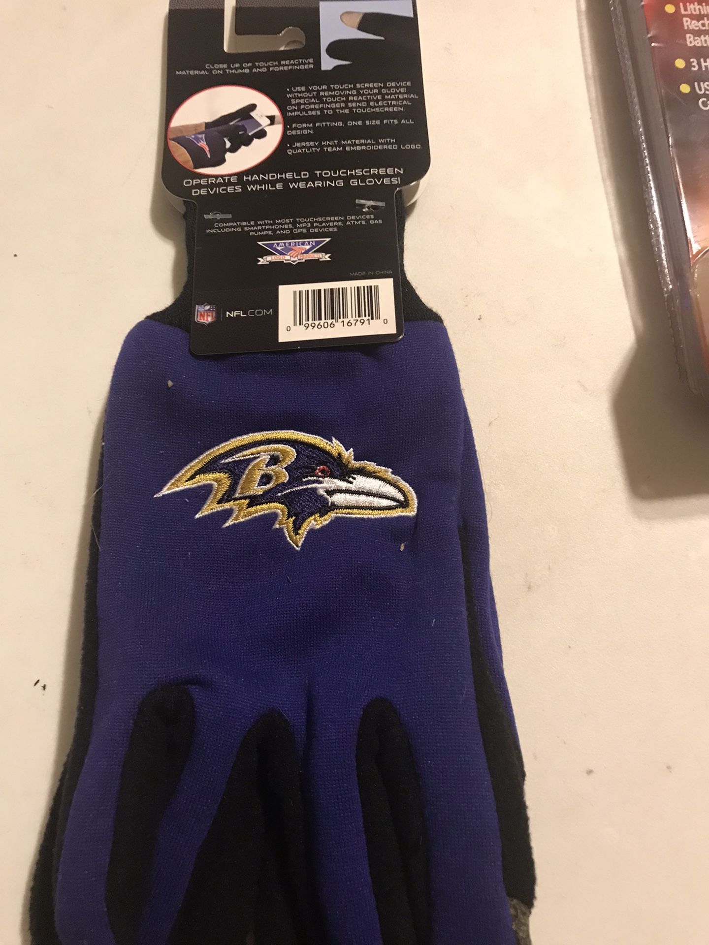 Brand New Technology Ravens Gloves Only $10 Firm