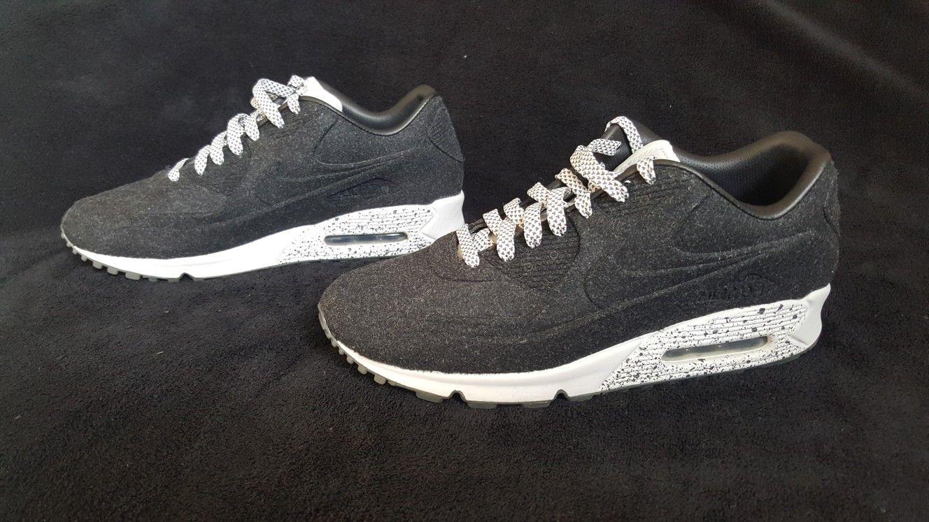 RARE Nike Air Max 90 VT (vactech) Men's 8.5 Midnight Fog Wool