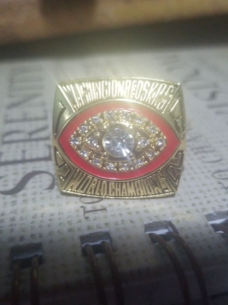 Size 12 WASHINGTON REDSKINS CHAMPIONSHIP Ring JOHN RIGGINS
