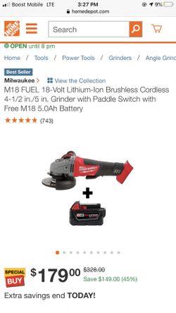 Brand new in box Milwaukee cordless grinder