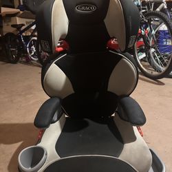 Graco Booster Seat With Removable Back And Seat Latch
