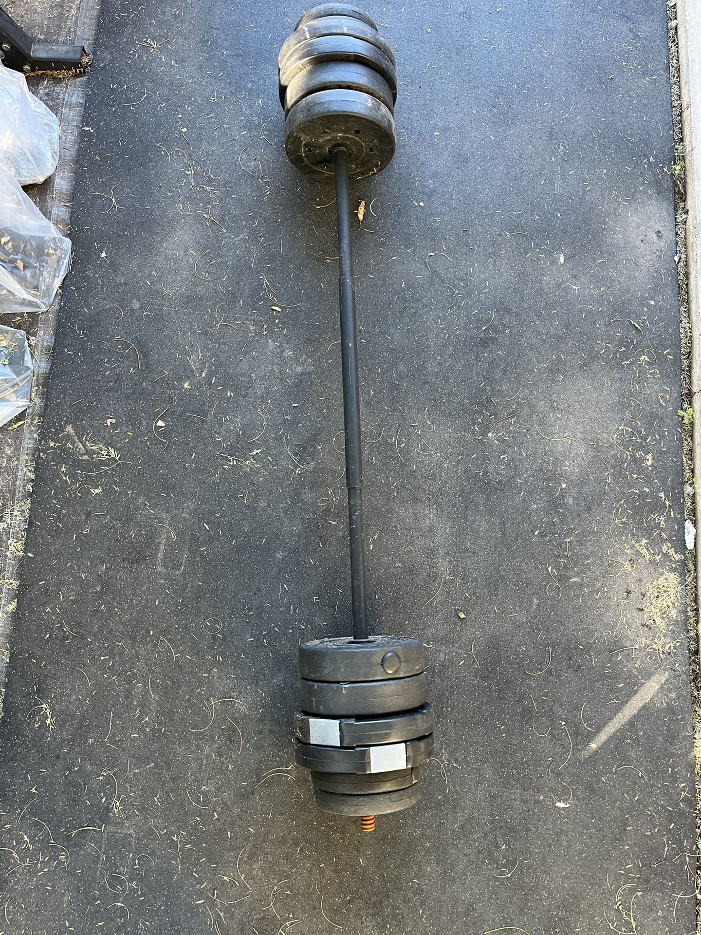 63lbs Vinyl 1in Weight With Bar 