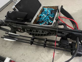Complete Archery & Crossbow Lot – Barnett Wildcat CRX, Youth Bow, Broadheads & Arrows – Brand New!