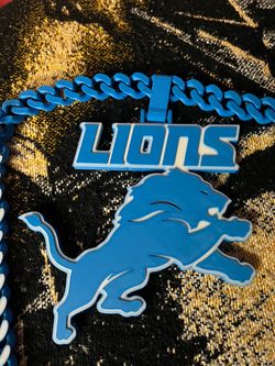 Detroit Lions NFL Chain Necklace Pendant