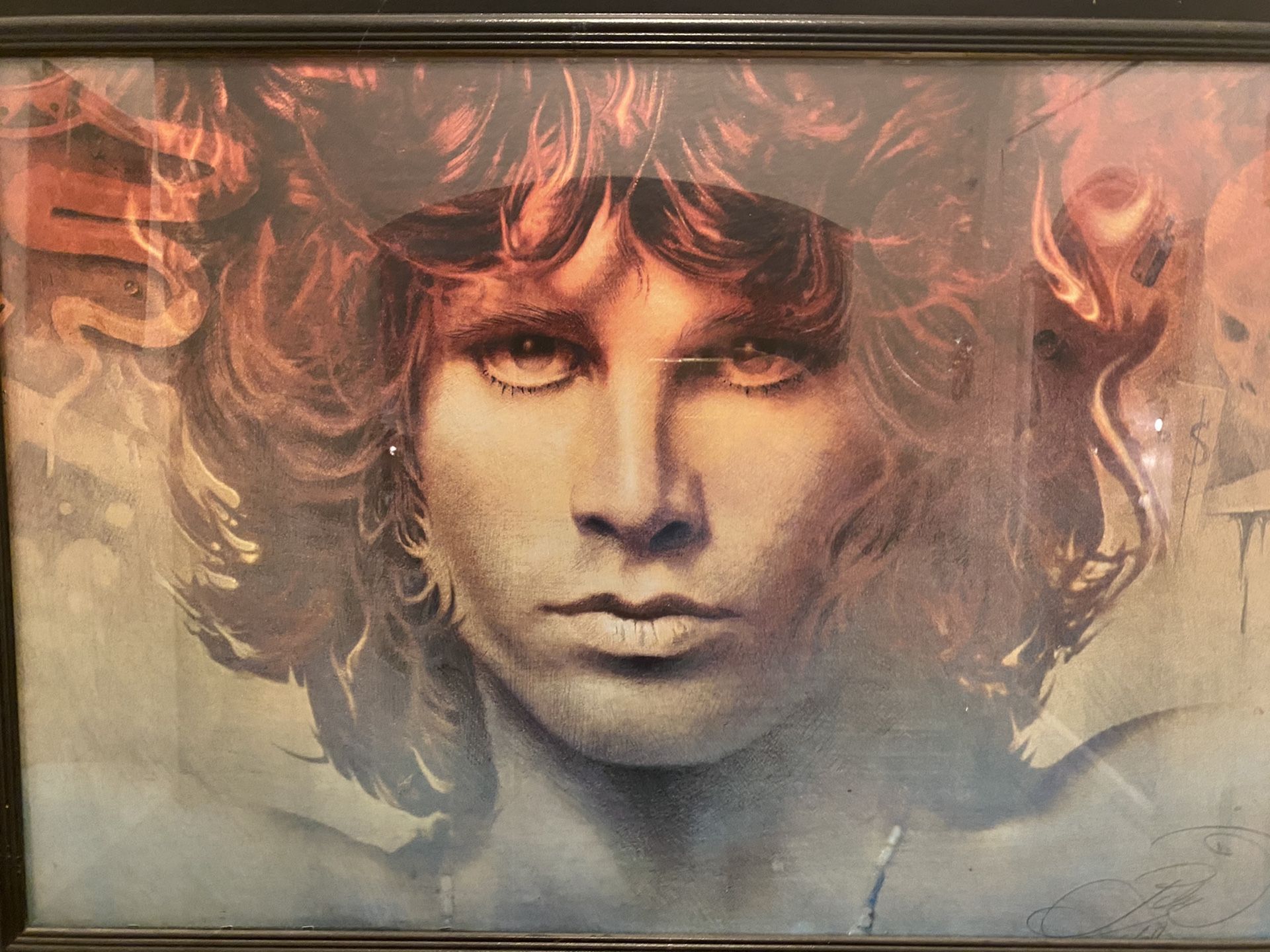 Xl Jim Morrison framed picture