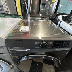 Samsung Front Load Washer In Platinum 