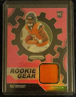 Pat Bryant 2025 Prizm Pink Rookie Gear Relic RC Broncos
