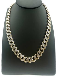 10K Yellow Gold Hollow Cuban Cut Link 31.3 DWT