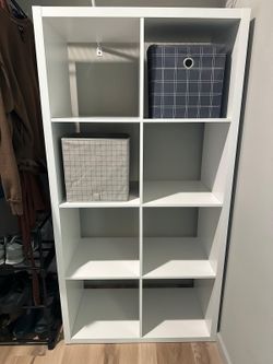 13'' 8 cube organizer - white