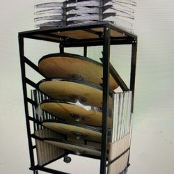 Belly Bar Tables With Rolling Cart
