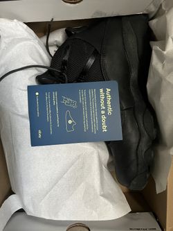 PRE-OWNED Men NIKE Air Jordan 6 rings SIZE 13 WINTERIZED BOOTS TRIPLE BLACK