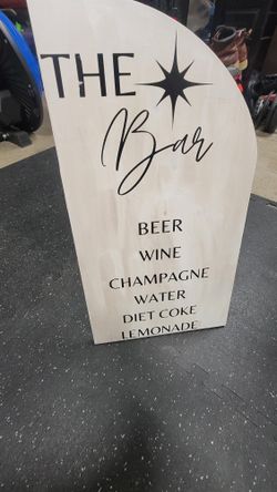 Drink Display Sign