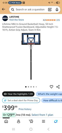 Brand new in box basketball hoop