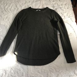 Olive long sleeve sweate- Pink Clover