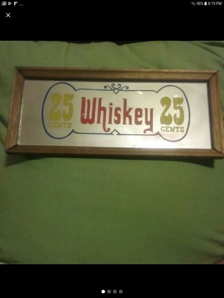 Vintage mirrored wall art
