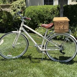 White 7 Speed Cruiser Bike Bicycle 