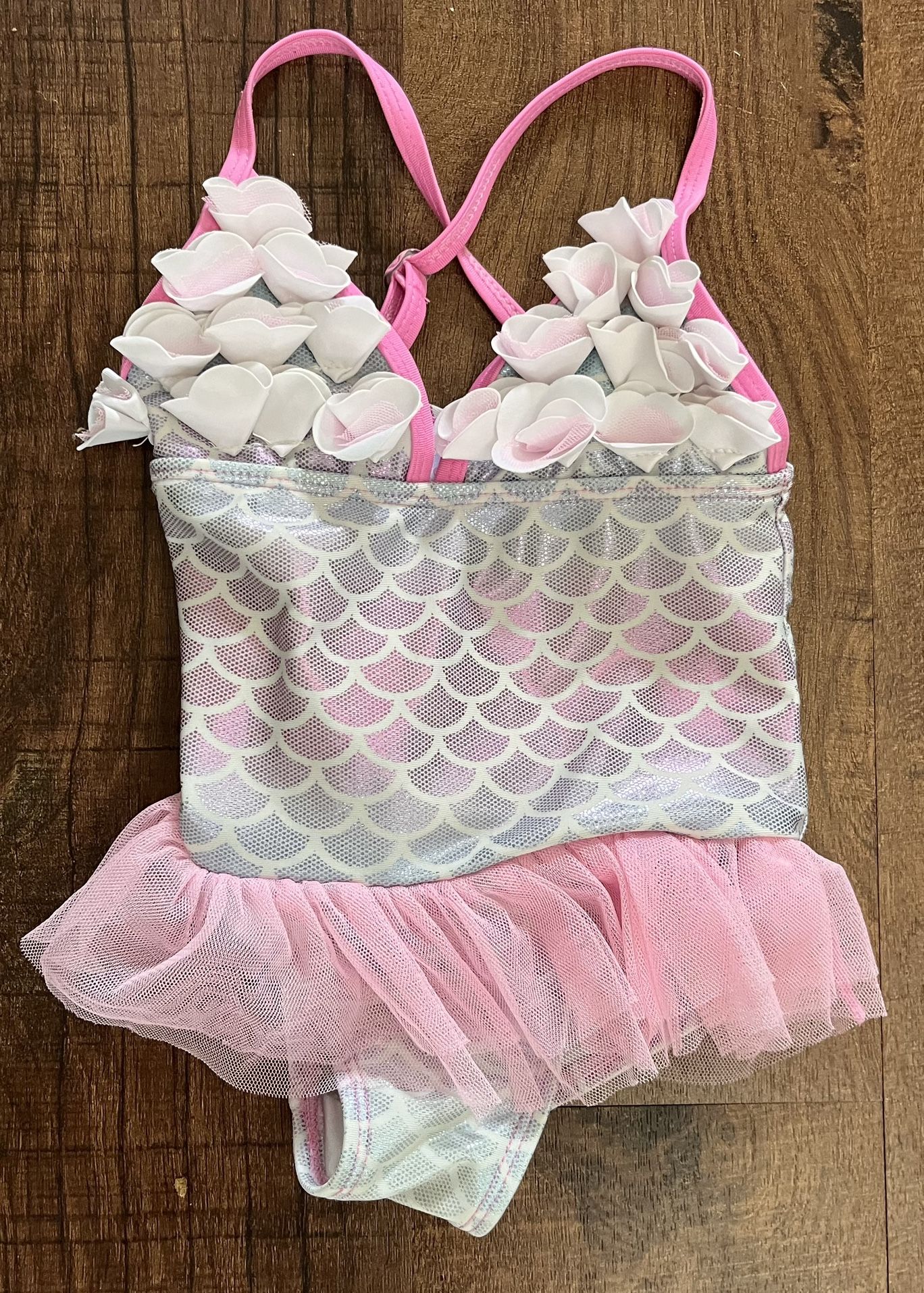 Floatamini Girls Youth 1 One Piece Bathing Swim Suit Sz 4