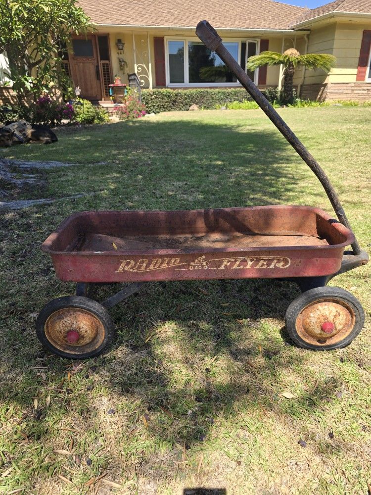 Vintage Red Flyer Wagon 