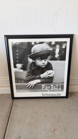 Framed 1924 World Series photo