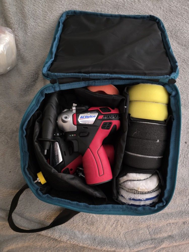AC Delco Buffer, Drill, & Detail Kit. Many Accessories