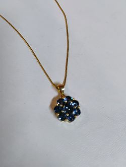 14k Goldplated Over Silver Chain And Charm,