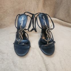 YSL Logo Heels 