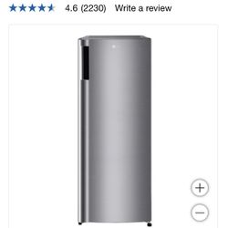 LG 6.0 cu. ft. Single Door Refrigerator with Inverter Compressor and Pocket Handle in Platinum Silve