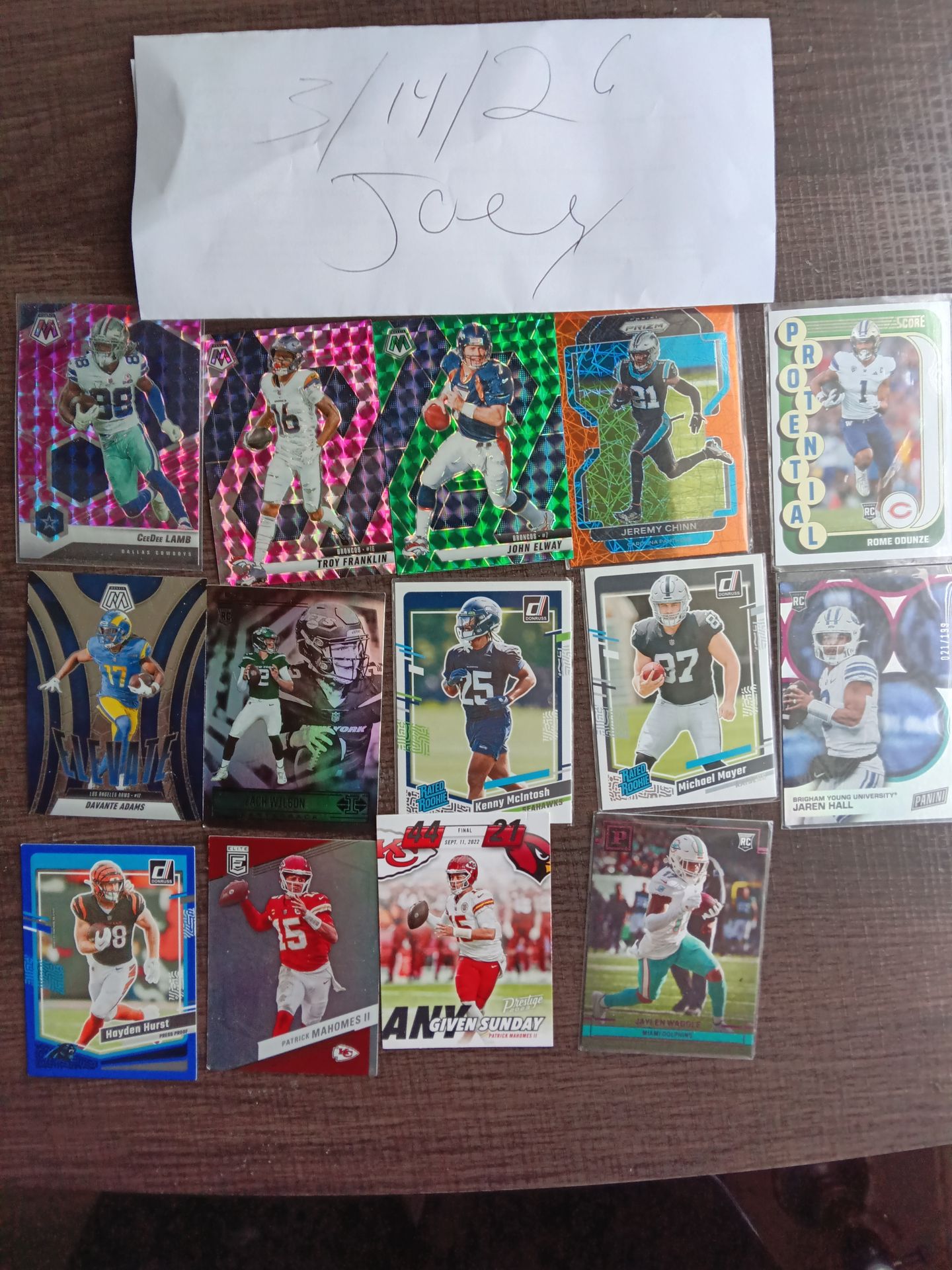 Football ,basketball baseball cards.