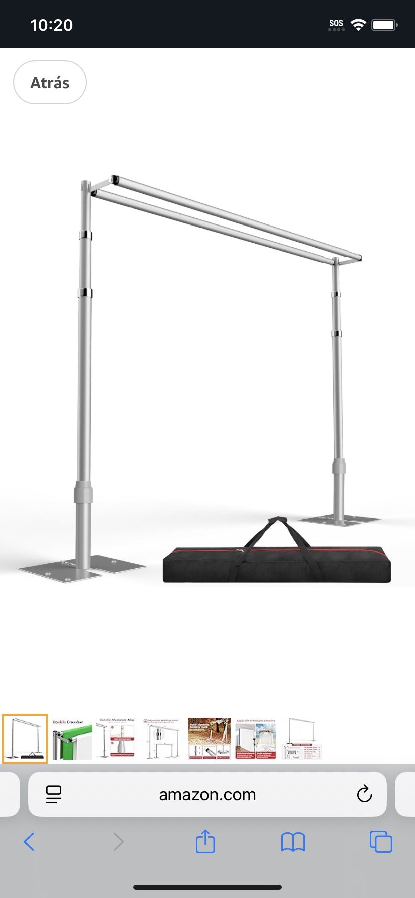 Emart Double Cross Bar Heavy Duty Backdrop Stand