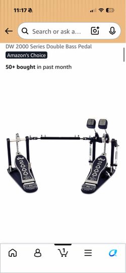 DW 2000 series double bass pedal