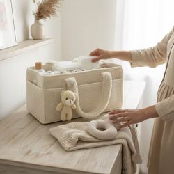 Cozy Plush Organizer with Bear Diaper Stackers & Caddies Newborn Baby Bag