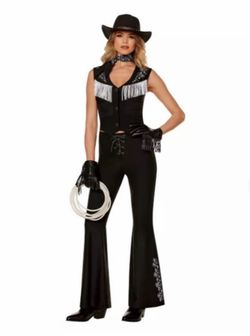 Western/Cowgirl Adult Women’s Halloween Costume. Size Small (New) *Pants  *Vest