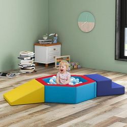 Crawling and Sliding Soft Foam Block, Ball Pit Climbing Toys, Activity Play Set