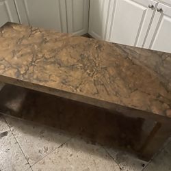 Vintage Mid Century Burl Coffee Table 