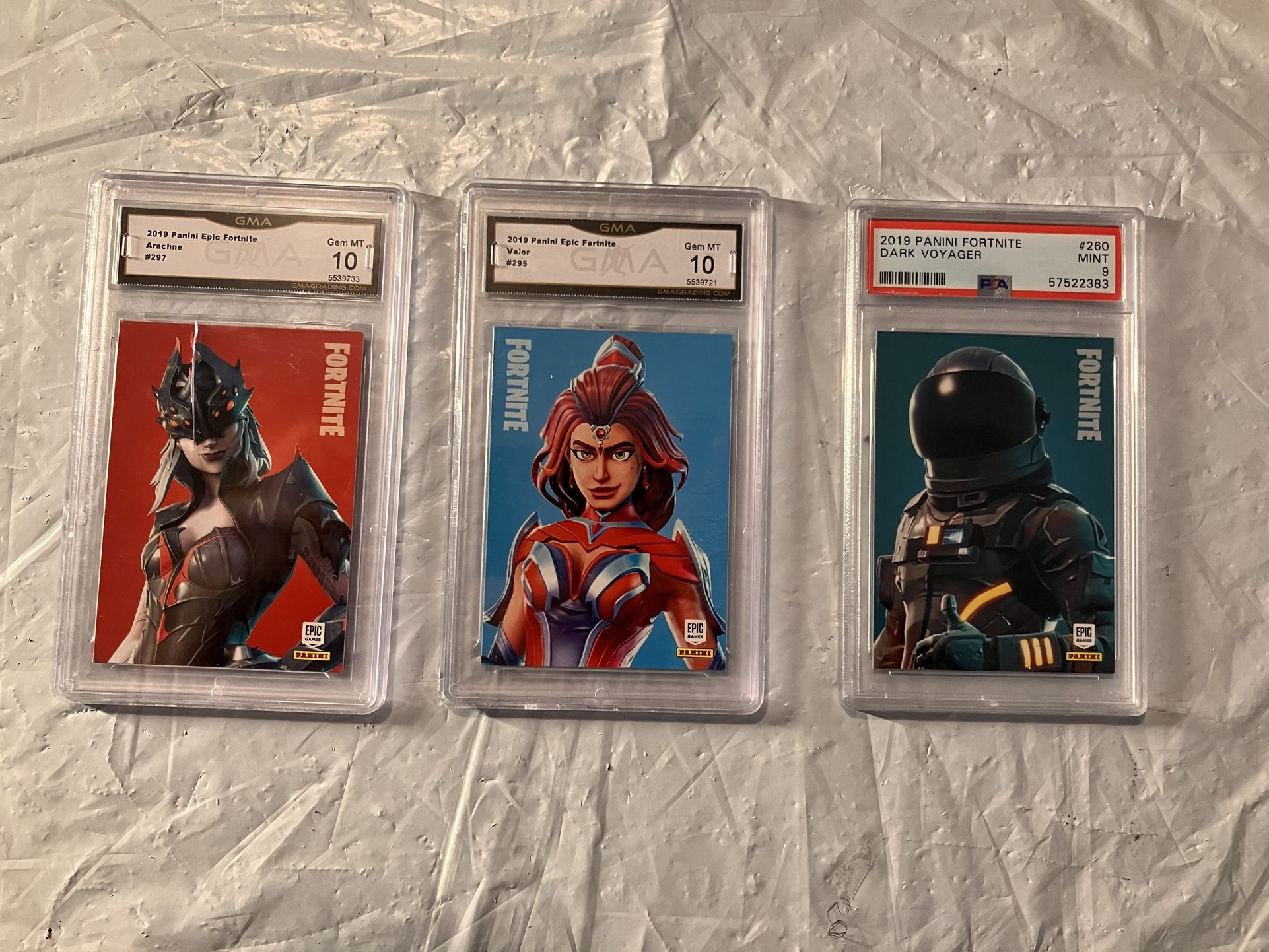 3 Fortnight Graded Cards (1 Frame Is A Little Cracked)