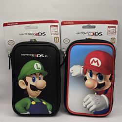 Luigi And Mario Nintendo 3ds carring case red