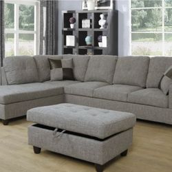New Sectional And Ottoman 
