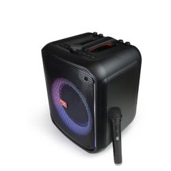 FOL FS-L1218 is a high-power TWS portable rechargeable speaker designed for parties & karaokes,  includes a wireless microphone 